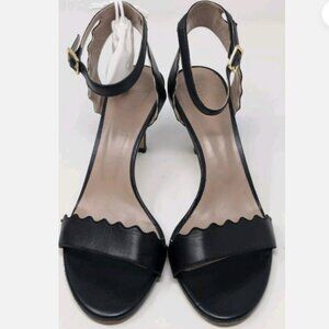 Chloe Ankle Scallop Sandals